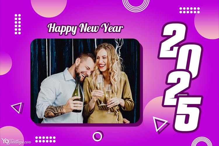 Free Happy New Year 2025 Wishes With Photo Frames