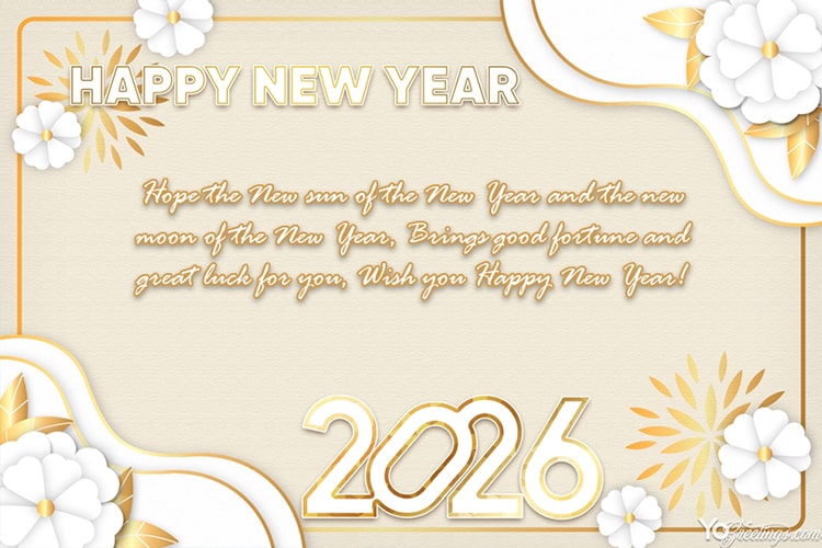 Make Your Own New Year 2026 Cards Online Free Download