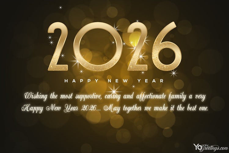Sparkling Happy New Year 2026 Card Messages & Wishes