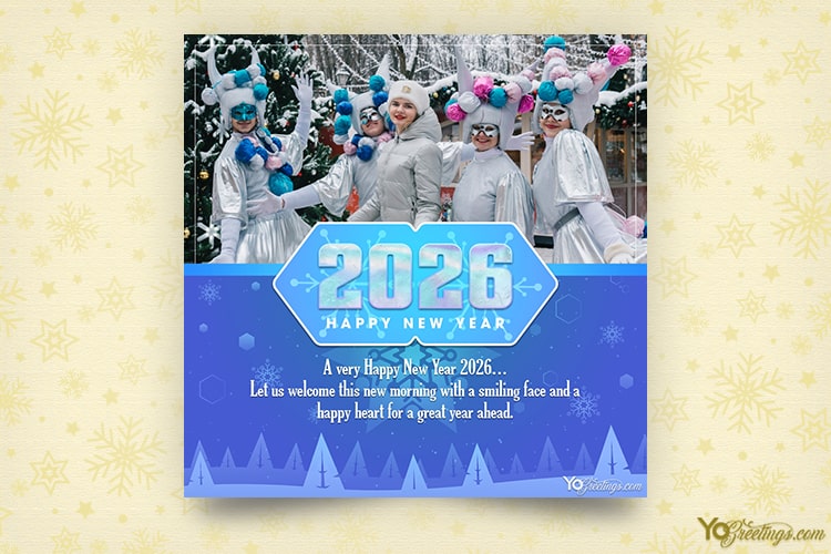 Create Colorful Happy New Year 2026 Greeting Cards With Photos And Wishes